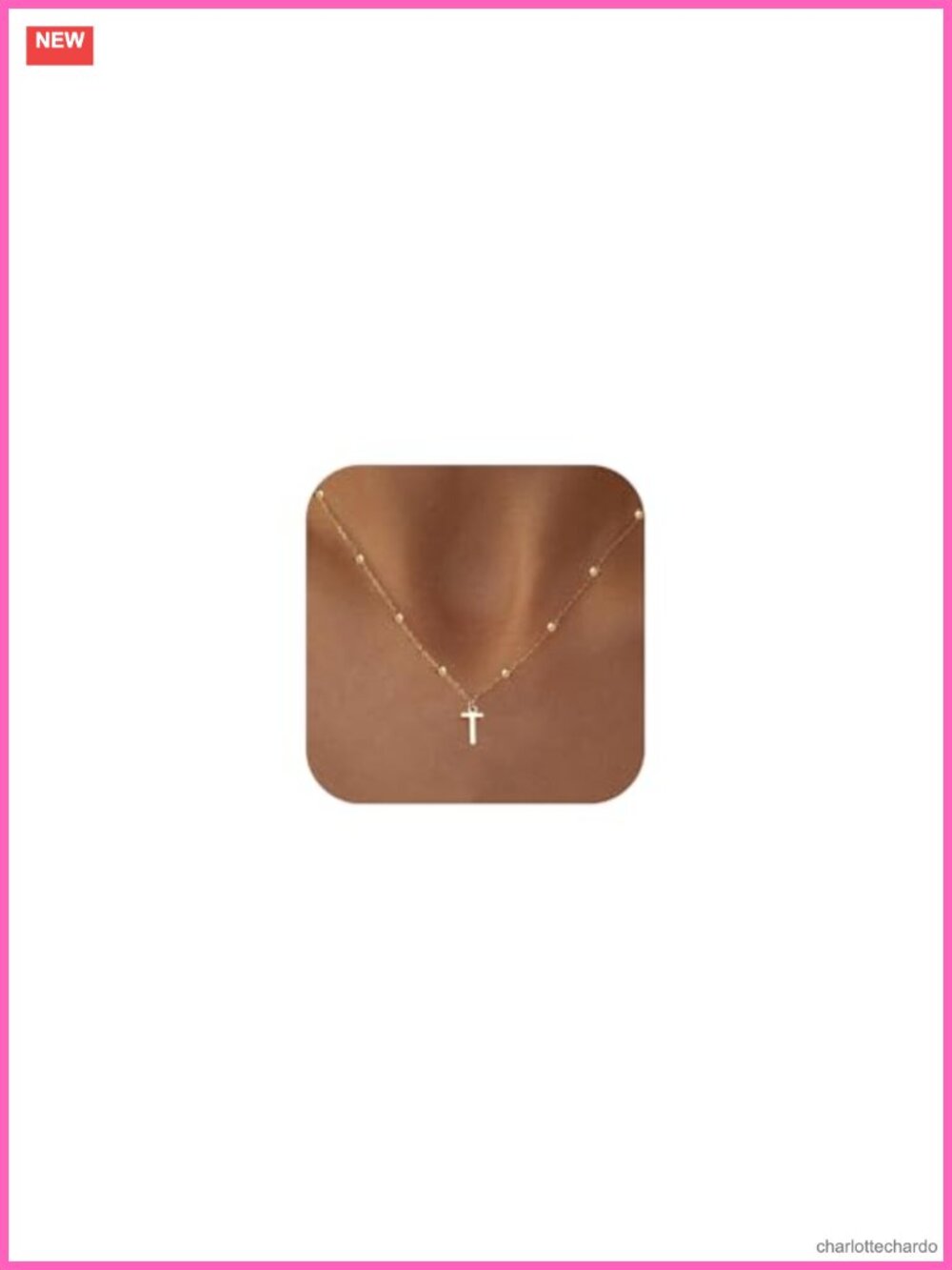 Initial Necklace for Women 14K Gold Plated Dainty Letter Pendant